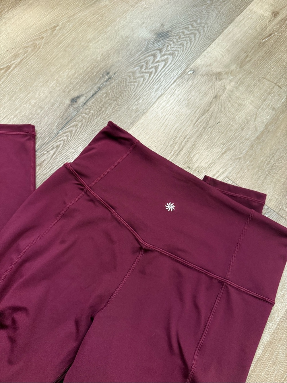 Athleta Maroon High-Waist Girls' Active Leggings